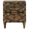 Szafka Nocna 2 pcs Brązowy 40 x 33,5 x 46 cm Drewno z mango