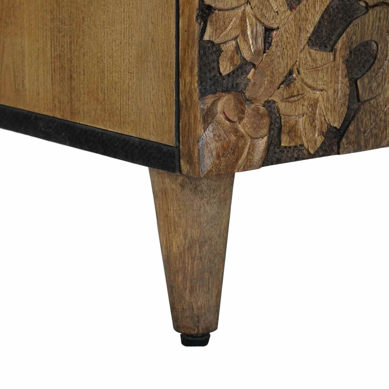 Szafka pod telewizor Brązowy 105 x 33,5 x 46 cm Drewno z mango