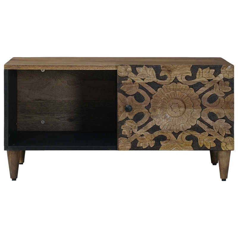 Stolik kawowy Brązowy 80 x 50 x 40 cm Drewno z mango