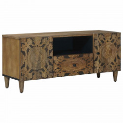 Szafka pod telewizor Brązowy 105 x 33,5 x 46 cm Drewno z mango