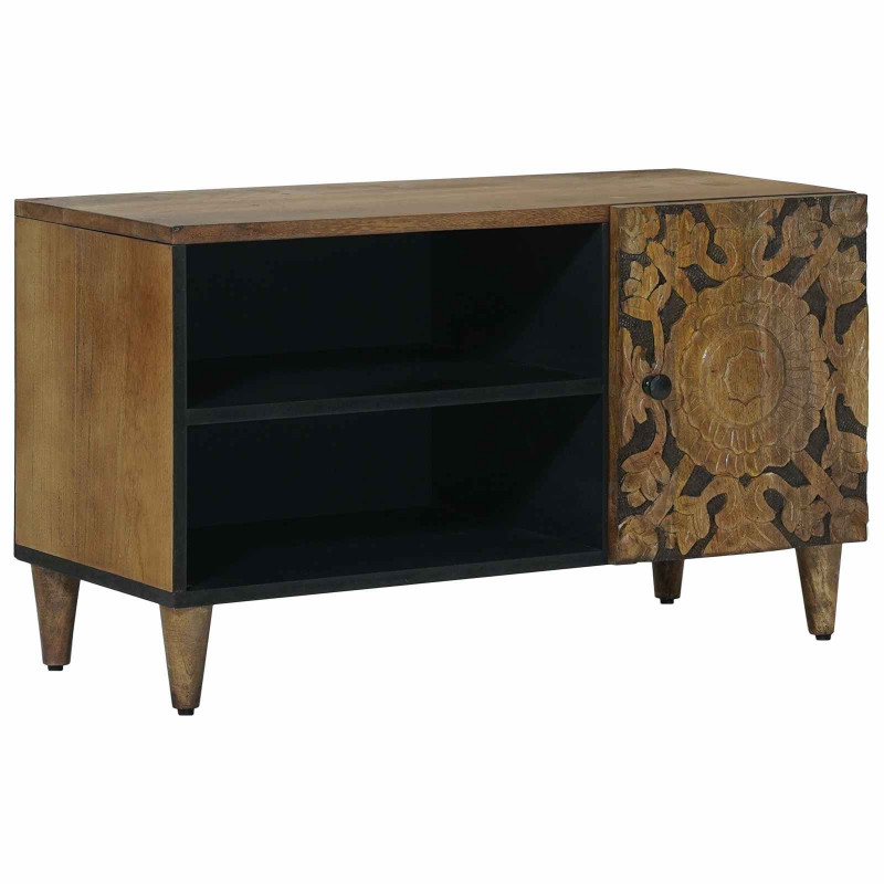 Szafka pod telewizor Brązowy 80 x 31,5 x 46 cm Drewno z mango