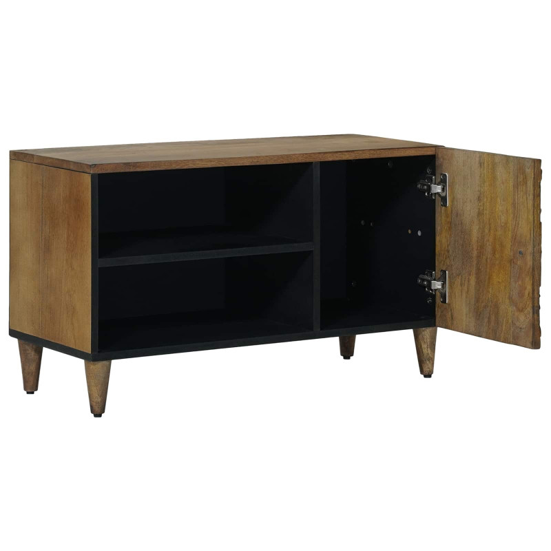 Szafka pod telewizor Brązowy 80 x 31,5 x 46 cm Drewno z mango