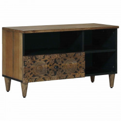 Szafka pod telewizor Brązowy 80 x 33,5 x 46 cm Drewno z mango