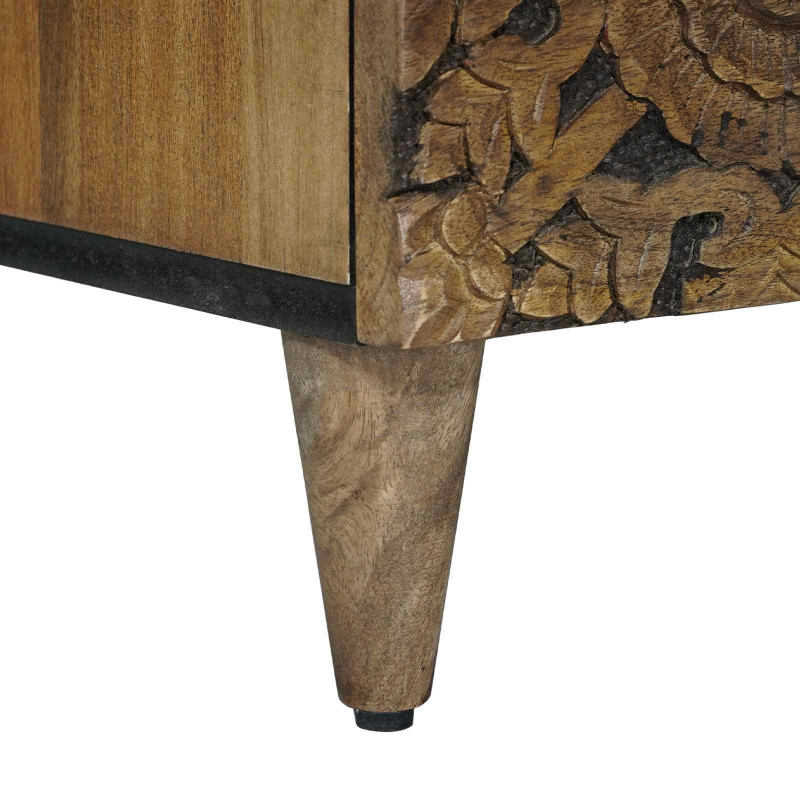 Szafka pod telewizor Brązowy 80 x 33,5 x 46 cm Drewno z mango