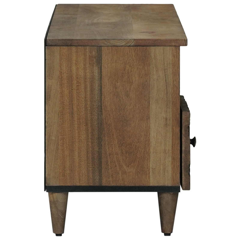 Szafka pod telewizor Brązowy 100 x 33,5 x 46 cm Drewno z mango
