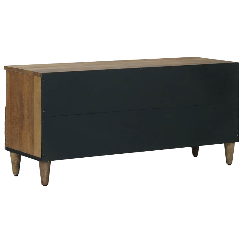Szafka pod telewizor Brązowy 100 x 33,5 x 46 cm Drewno z mango