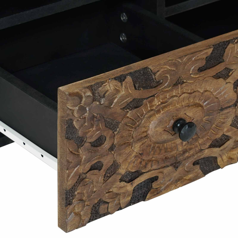 Szafka pod telewizor Brązowy 100 x 33,5 x 46 cm Drewno z mango