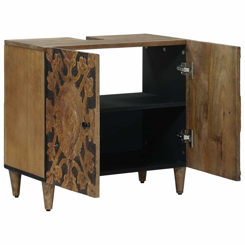 Szafka pod umywalkę Brązowy 62 x 33 x 58 cm Drewno z mango