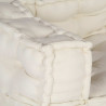 2-osobowa sofa modułowa Kremowy 140x70x36 Tkanina