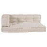 Poduszka do sofy paletowej 3 pcs kremowy 120 x 80 x 34 cm