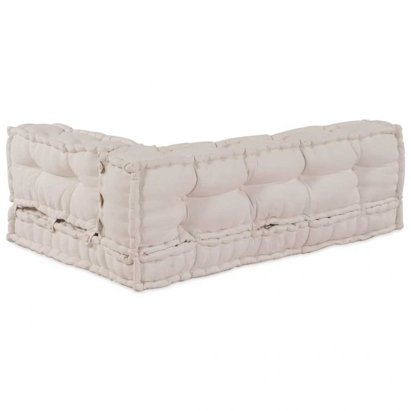 Poduszka do sofy paletowej 3 pcs kremowy 120 x 80 x 34 cm