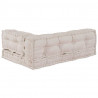 Poduszka do sofy paletowej 3 pcs kremowy 120 x 80 x 34 cm