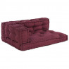 Poduszka do sofy paletowej 3 pcs Bordowy 120 x 80 x 38 cm