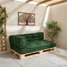 Poduszka do sofy paletowej 3 pcs zielony 120 x 80 x 38 cm