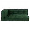 Poduszka do sofy paletowej 3 pcs zielony 120 x 80 x 38 cm