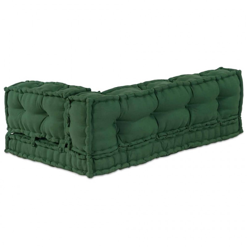Poduszka do sofy paletowej 3 pcs zielony 120 x 80 x 38 cm