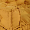 Poduszka do sofy paletowej 3 pcs żółty 120 x 80 x 38 cm tkanina