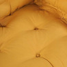 Poduszka do sofy paletowej 3 pcs żółty 120 x 80 x 38 cm tkanina
