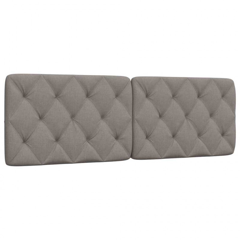 Poduszka na wezgłowie, kolor taupe, 160 cm, tkanina