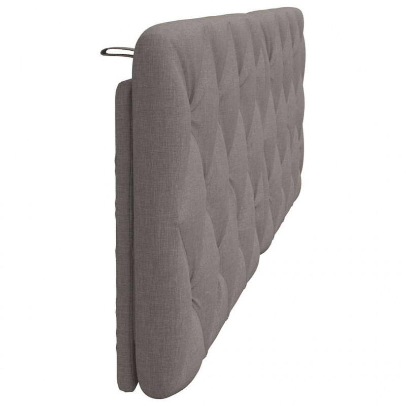 Poduszka na wezgłowie, kolor taupe, 160 cm, tkanina
