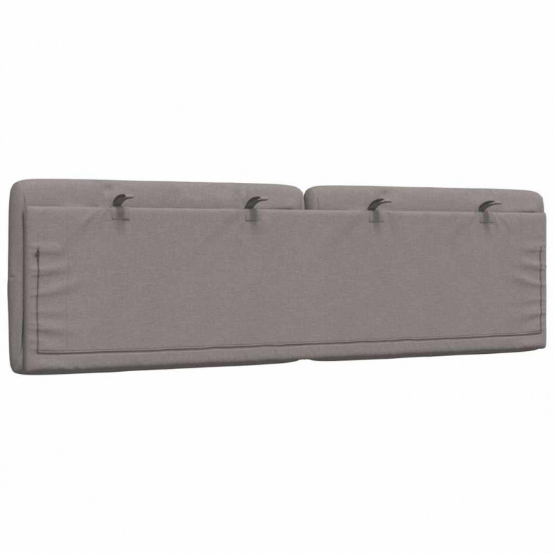 Poduszka na wezgłowie, kolor taupe, 160 cm, tkanina