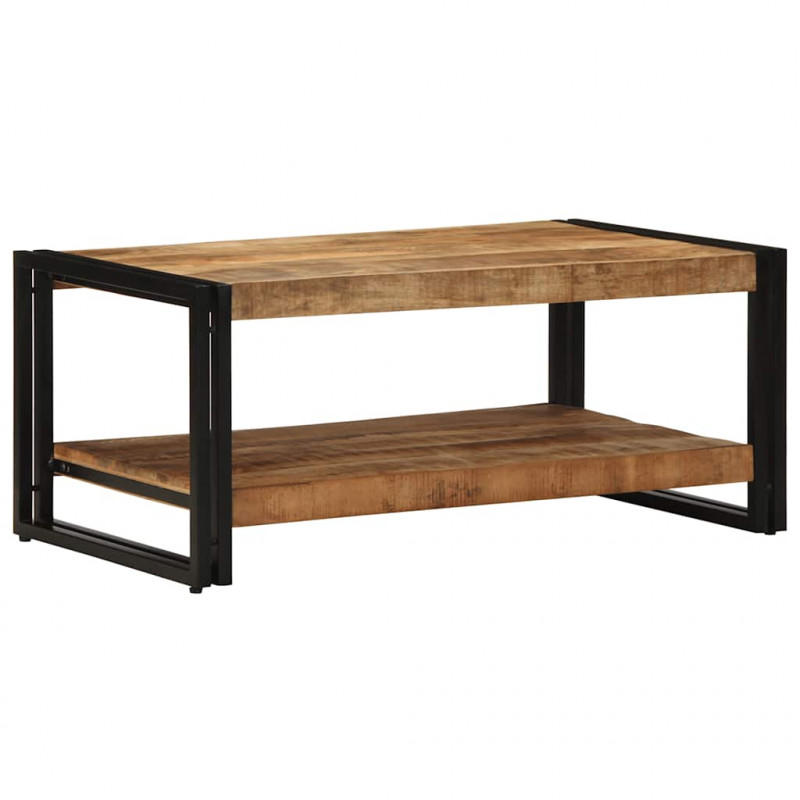 Stolik kawowy 90x50x38 cm lite drewno surowe mango