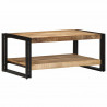 Stolik kawowy 90x50x38 cm lite drewno surowe mango