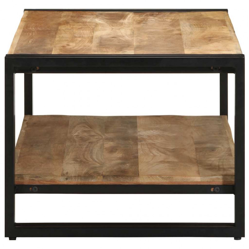 Stolik kawowy 90x50x38 cm lite drewno surowe mango