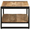 Stolik kawowy 90x50x38 cm lite drewno surowe mango
