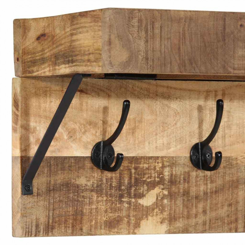 Wieszak na płaszcze Brązowy 73 x 19 x 23 cm Lite drewno mango