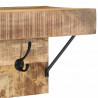 Wieszak na płaszcze Brązowy 73 x 19 x 23 cm Lite drewno mango