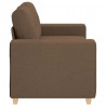 Sofa dwuosobowa, brązowa, 160x77x82 cm, tkanina