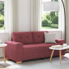 Sofa dwuosobowa, wino czerwone, 180x77x82 cm, tkanina