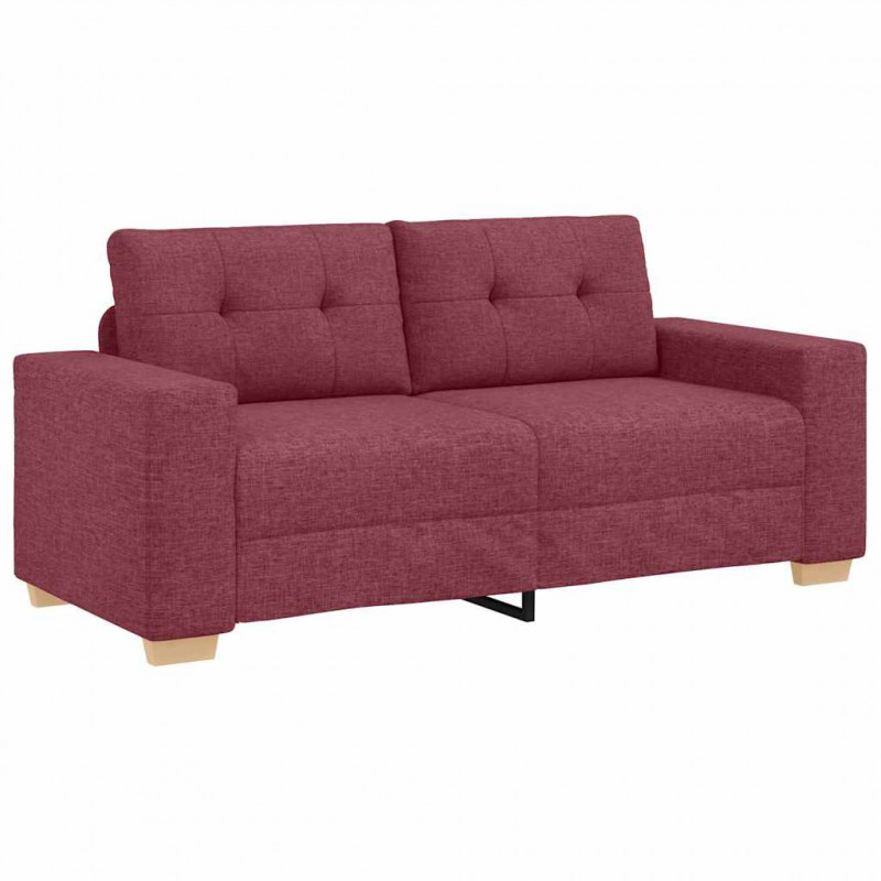 Sofa dwuosobowa, wino czerwone, 180x77x82 cm, tkanina