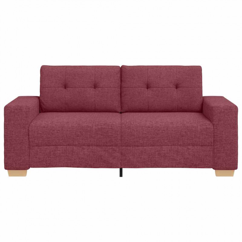 Sofa dwuosobowa, wino czerwone, 180x77x82 cm, tkanina