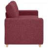 Sofa dwuosobowa, wino czerwone, 180x77x82 cm, tkanina