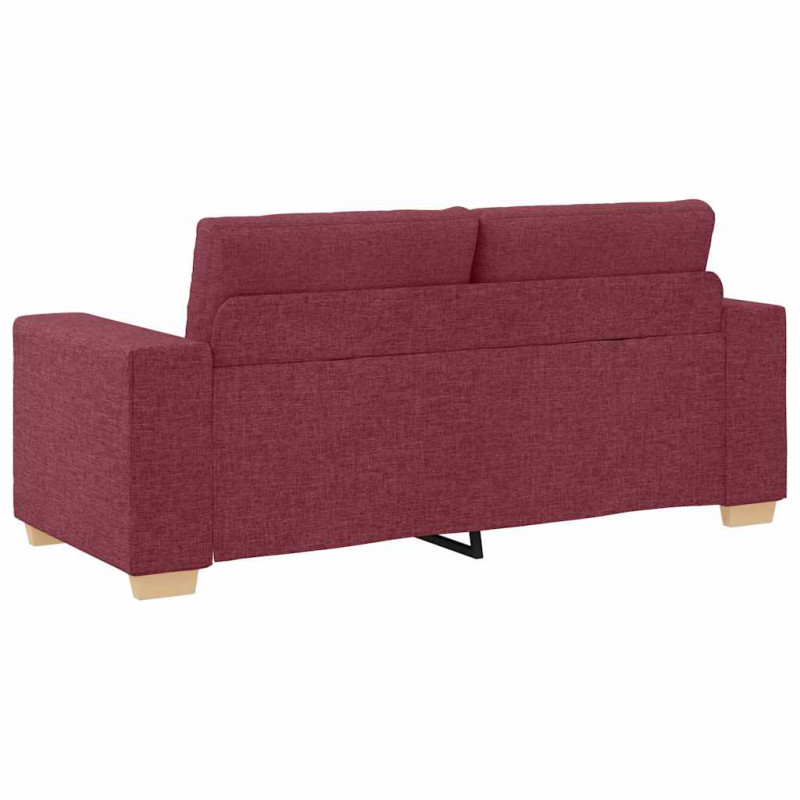 Sofa dwuosobowa, wino czerwone, 180x77x82 cm, tkanina