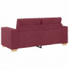 Sofa dwuosobowa, wino czerwone, 180x77x82 cm, tkanina