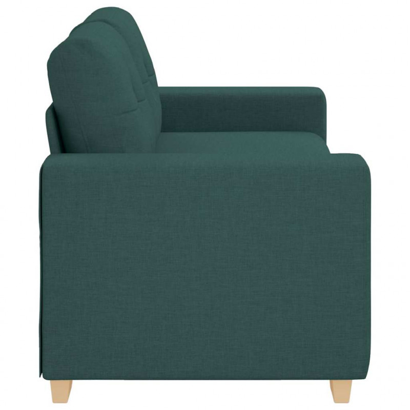 Sofa dwuosobowa, ciemnozielona, 180x77x82 cm, tkanina