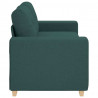 Sofa dwuosobowa, ciemnozielona, 180x77x82 cm, tkanina