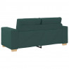 Sofa dwuosobowa, ciemnozielona, 180x77x82 cm, tkanina