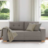 Sofa dwuosobowa, taupe, 180x77x82 cm, tkanina