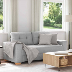 Sofa dwuosobowa, szara chmurowy, 180x77x82 cm, tkanina