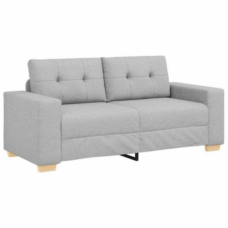Sofa dwuosobowa, szara chmurowy, 180x77x82 cm, tkanina