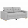 Sofa dwuosobowa, szara chmurowy, 180x77x82 cm, tkanina