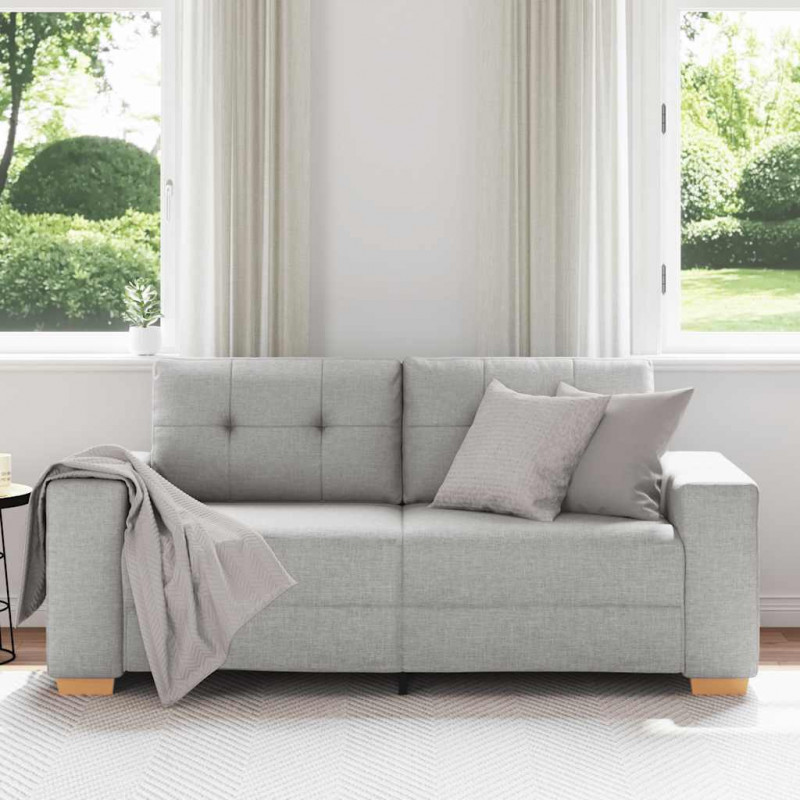 Sofa dwuosobowa, szara chmurowy, 180x77x82 cm, tkanina