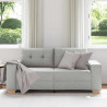 Sofa dwuosobowa, szara chmurowy, 180x77x82 cm, tkanina