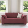 Sofa dwuosobowa Czerwone wino 180 cm tkanina