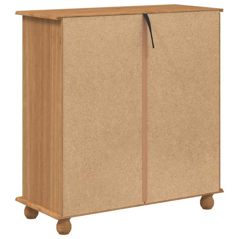 Komoda ASKIM Brązowy 91 x 40 x 95,5 cm Lite drewno sosnowe