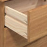 Komoda ASKIM Brązowy 91 x 40 x 95,5 cm Lite drewno sosnowe